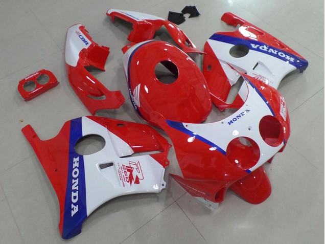 Bleu Rouge Blanc Carénage Moto Honda CBR 250 RR MC22 91-98 Bleu Rouge Blanc Carénage Moto Honda CBR 250 RR MC22 91-98
