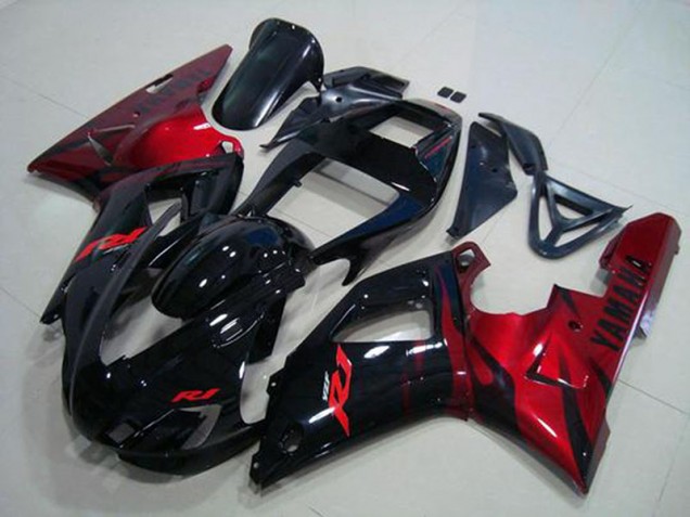 Noir Rouge Carénage Moto Yamaha R1 98-99 Noir Rouge Carénage Moto Yamaha R1 98-99