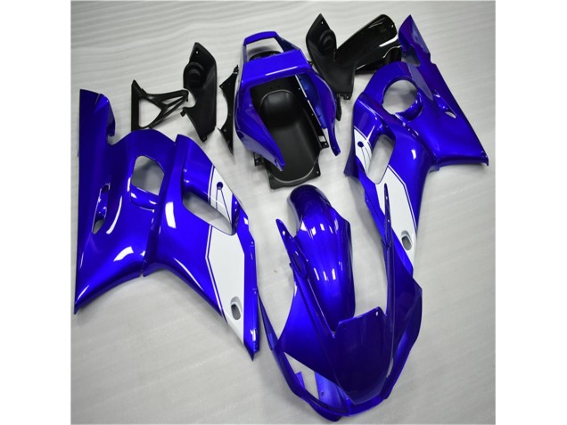 Blanc Bleu Carénage Moto Yamaha R6 98-02 Blanc Bleu Carénage Moto Yamaha R6 98-02