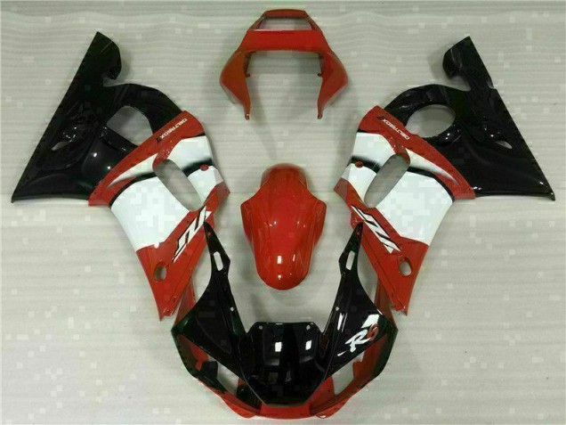 Rouge Blanc Carénage Moto Yamaha R6 98-02 Rouge Blanc Carénage Moto Yamaha R6 98-02