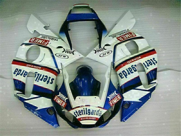 Bleu Blanc Carrosserie Moto Yamaha R6 98-02 Bleu Blanc Carrosserie Moto Yamaha R6 98-02
