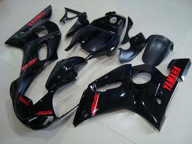Noir Brillant Rouge Décalque Carénages Moto Yamaha R6 98-02 Noir Brillant Rouge Décalque Carénages Moto Yamaha R6 98-02