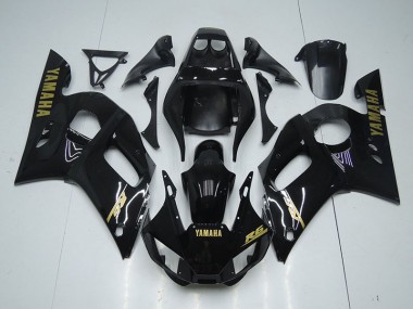Meilleur Noir Brillant Or Décalque Carénage Moto Yamaha R6 98-02