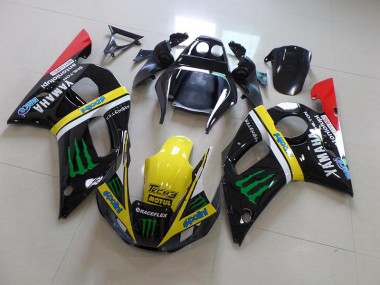 Meilleur Noir Jaune Monster Carénage Moto Yamaha R6 98-02