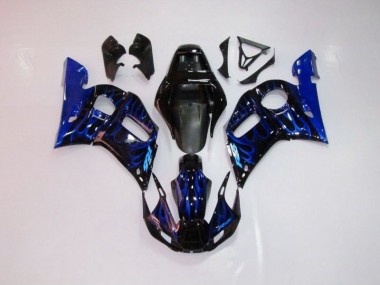Meilleur Bleu Flamme Carénage Moto Yamaha R6 98-02