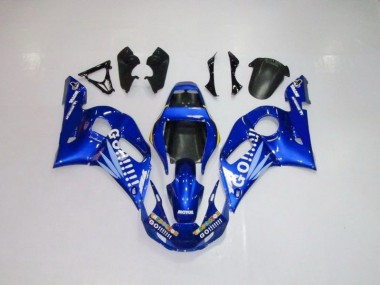 Meilleur Bleu Blanc Go Motul Carénage Moto Yamaha R6 98-02