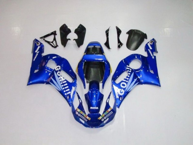Bleu Blanc Go Motul Carénage Moto Yamaha R6 98-02