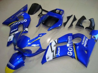 Meilleur Bleu Go Motul Carénage Moto Yamaha R6 98-02