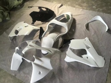 Meilleur Pure Blanc Noir Brillant Carénage Moto Kawasaki ZX9R 00-01