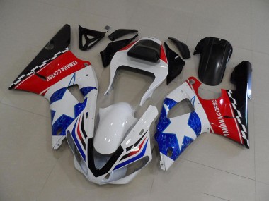 Meilleur Drapeau Étoile Carénage Moto Yamaha R1 00-01