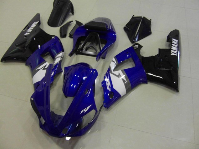 Bleu Noir Blanc Carénage Moto Yamaha R1 00-01 Bleu Noir Blanc Carénage Moto Yamaha R1 00-01