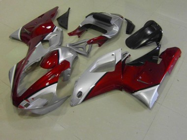 Meilleur Rouge et Argent Carénage Moto Yamaha R1 00-01