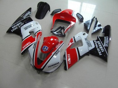 Meilleur Rouge Blanc Yamalube Courses Carénage Moto Yamaha R1 00-01