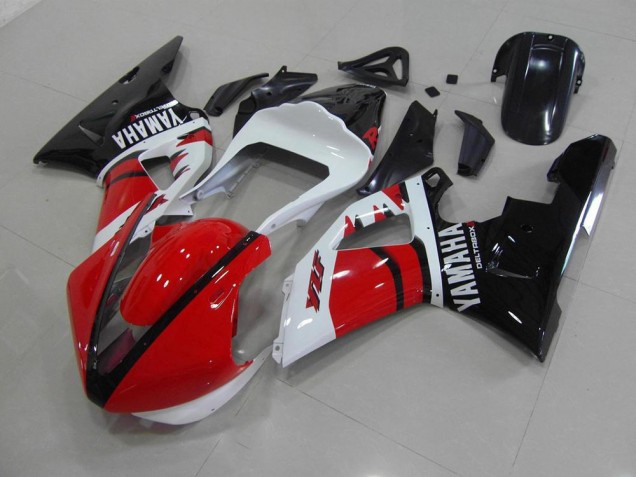Rouge Noir Blanc Courses Version Carénage Moto Yamaha R1 00-01 Rouge Noir Blanc Courses Version Carénage Moto Yamaha R1 00-01