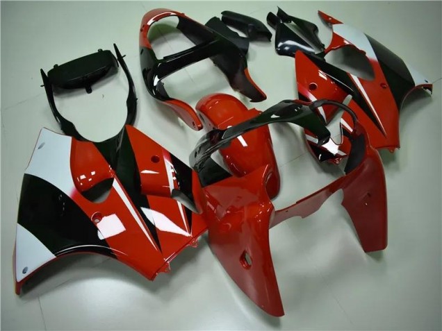 Rouge Noir Blanc Carénage Moto Kawasaki ZX6R 00-02