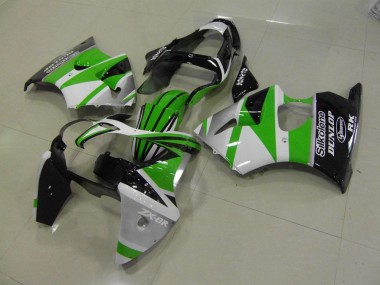Meilleur Vert Blanc Bande Carénage Moto Kawasaki ZX6R 00-02