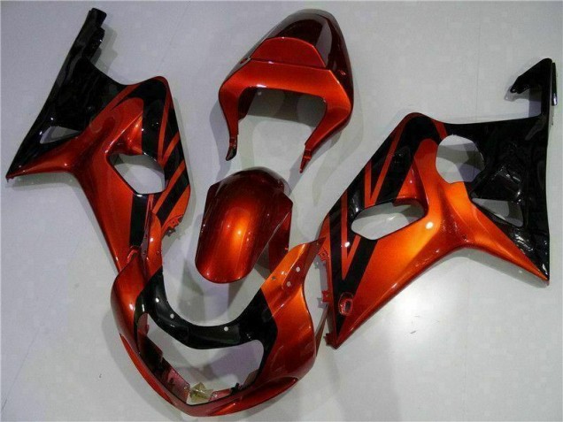 Orange Noir Carénage Moto Suzuki GSXR 1000 K1 00-02 Orange Noir Carénage Moto Suzuki GSXR 1000 K1 00-02