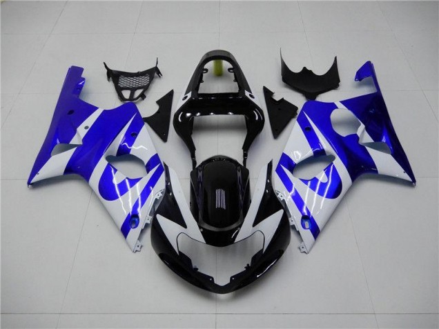 Bleu Blanc Carénage Moto Suzuki GSXR 1000 K1 00-02 Bleu Blanc Carénage Moto Suzuki GSXR 1000 K1 00-02