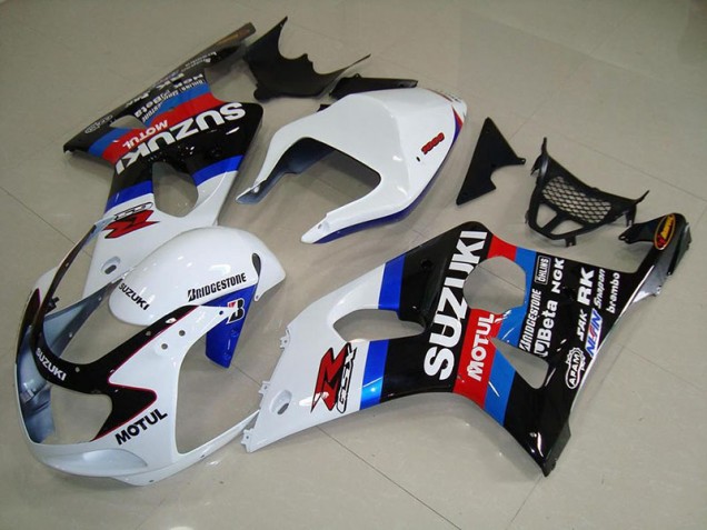 Noir Blanc Bleu Carénage Moto Suzuki GSXR 1000 K1 00-02 Noir Blanc Bleu Carénage Moto Suzuki GSXR 1000 K1 00-02