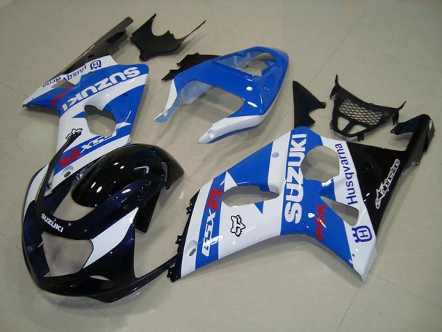 Blakc Bleu Blanc Carénage Moto Suzuki GSXR 1000 K1 00-02 Blakc Bleu Blanc Carénage Moto Suzuki GSXR 1000 K1 00-02