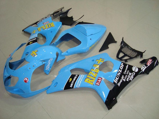 Light Bleu Noir Carénage Moto Suzuki GSXR 1000 K1 00-02 Light Bleu Noir Carénage Moto Suzuki GSXR 1000 K1 00-02