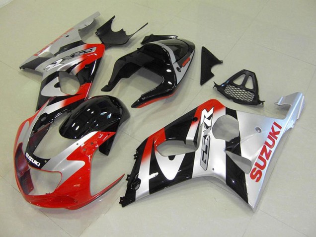 Rouge Argent Carénage Moto Suzuki GSXR 1000 K1 00-02 Rouge Argent Carénage Moto Suzuki GSXR 1000 K1 00-02