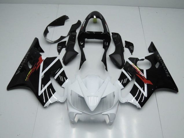 Noir Blanc Carénage Moto Honda CBR 600 F4i 01-03 Noir Blanc Carénage Moto Honda CBR 600 F4i 01-03