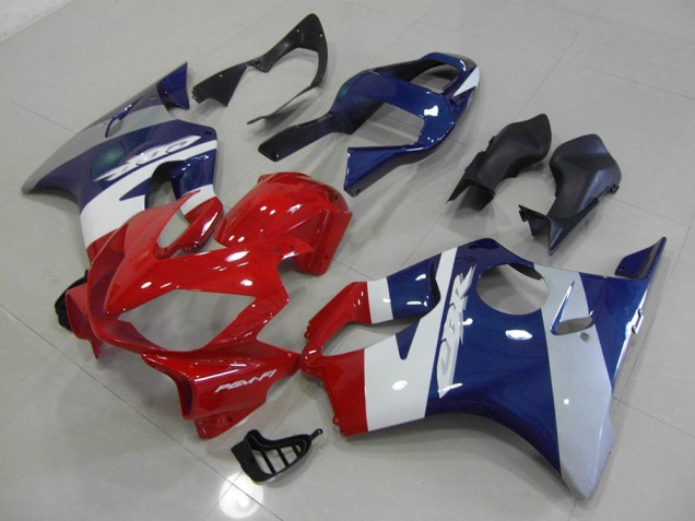 Rouge Bleu Argent Carénage Moto Honda CBR 600 F4i 01-03 Rouge Bleu Argent Carénage Moto Honda CBR 600 F4i 01-03