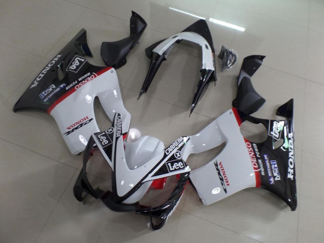 Blanc Noir Carrera Lee Carénage Moto Honda CBR 600 F4i 01-03 Blanc Noir Carrera Lee Carénage Moto Honda CBR 600 F4i 01-03