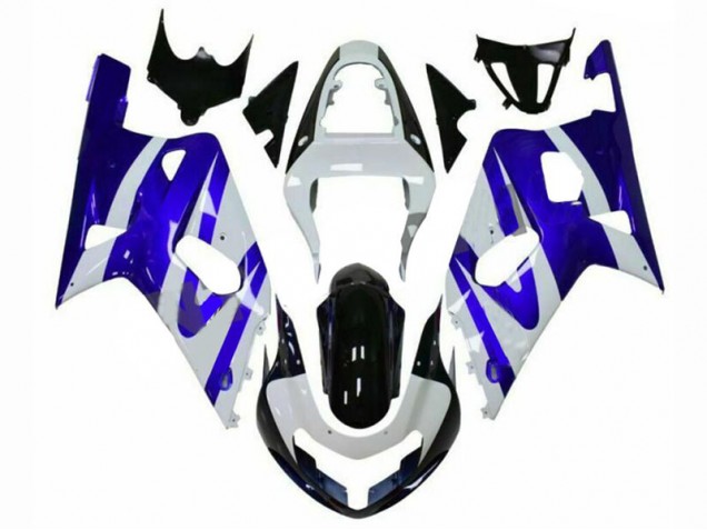 Bleu Blanc Carénage Moto Suzuki GSXR 600 / 750 K1 K2 K3 01-03 Bleu Blanc Carénage Moto Suzuki GSXR 600 / 750 K1 K2 K3 01-03