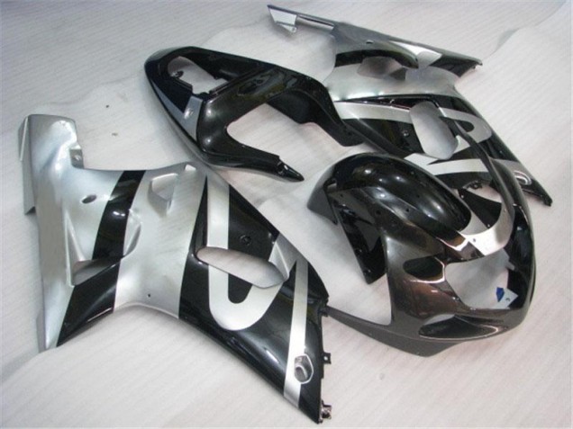Argent Noir Carénage Moto Suzuki GSXR 600 / 750 K1 K2 K3 01-03
