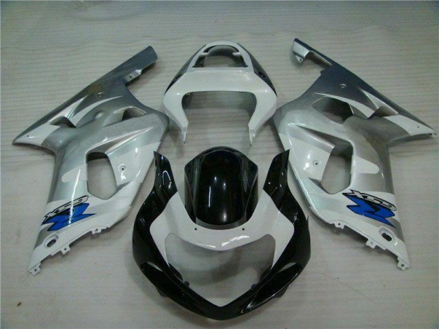 Argent Noir Carénages Moto Suzuki GSXR 600 / 750 K1 K2 K3 01-03 Argent Noir Carénages Moto Suzuki GSXR 600 / 750 K1 K2 K3 01-03