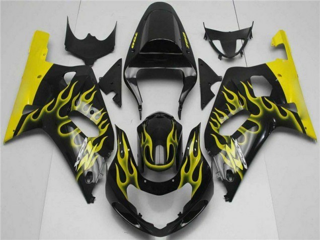 Noir Carénage Moto Suzuki GSXR 600 / 750 K1 K2 K3 01-03 Noir Carénage Moto Suzuki GSXR 600 / 750 K1 K2 K3 01-03