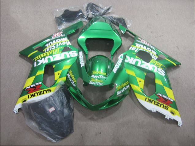 Telefunica Movistar Carénage Moto Suzuki GSXR 600 K1 K2 K3 01-03 Telefunica Movistar Carénage Moto Suzuki GSXR 600 K1 K2 K3 01-03