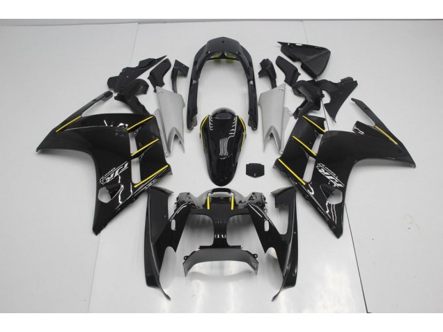 Noir Jaune Carénage Moto Yamaha FJR 1300 01-05 Noir Jaune Carénage Moto Yamaha FJR 1300 01-05