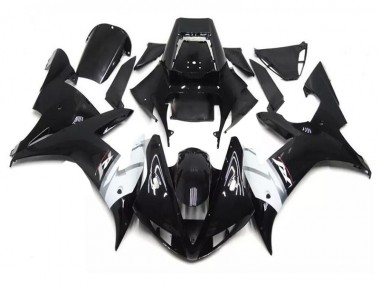 Meilleur Noir Blanc Carénages Moto Yamaha R1 02-03