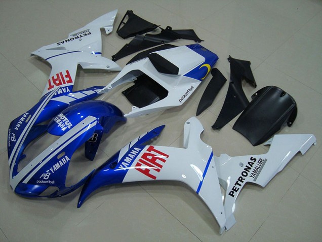 Bleu Blanc Carénage Moto Yamaha R1 02-03 Bleu Blanc Carénage Moto Yamaha R1 02-03