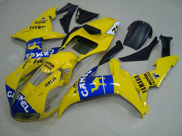Bleu Jaune Carénage Moto Yamaha R1 02-03 Bleu Jaune Carénage Moto Yamaha R1 02-03