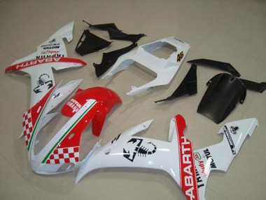 Meilleur Rouge Blanc Flag Carénage Moto Yamaha R1 02-03