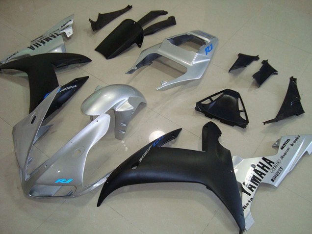 Argent Bleu Carénage Moto Yamaha R1 02-03 Argent Bleu Carénage Moto Yamaha R1 02-03