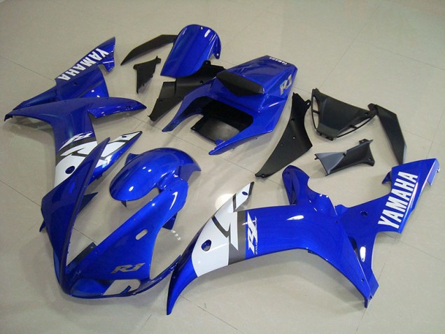Blanc Bleu Carénage Moto Yamaha R1 02-03 Blanc Bleu Carénage Moto Yamaha R1 02-03