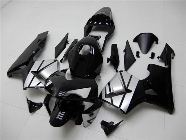 Noir Argent Carénage Moto Honda CBR 600 RR 03-04 Noir Argent Carénage Moto Honda CBR 600 RR 03-04