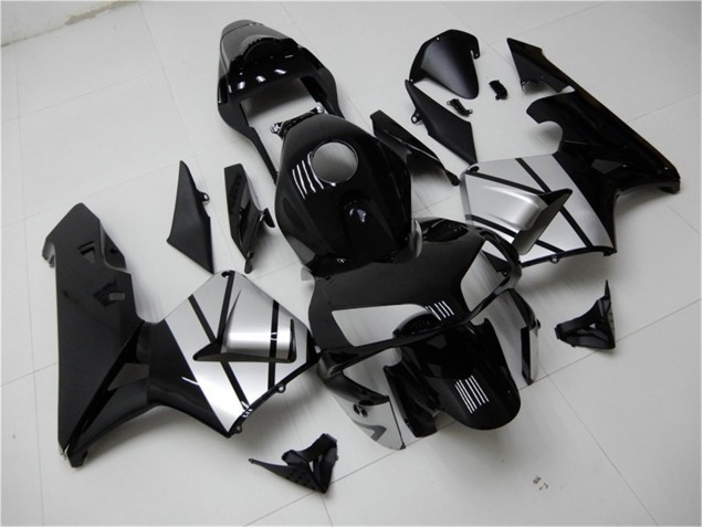 Noir Argent Carénage Moto Honda CBR 600 RR 03-04 Noir Argent Carénage Moto Honda CBR 600 RR 03-04