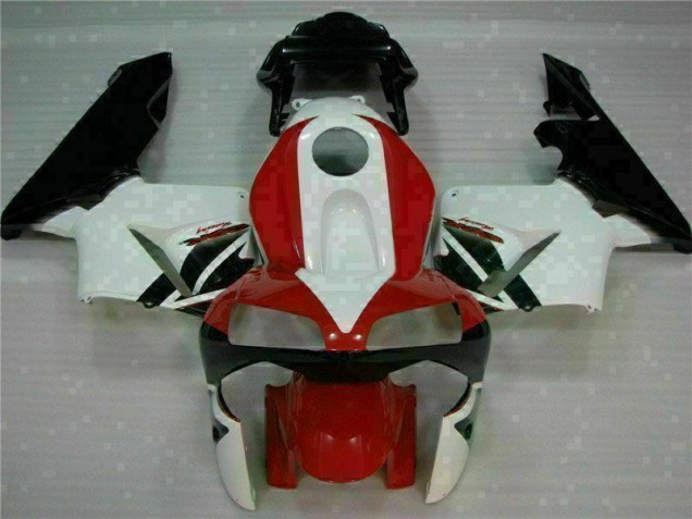 Rouge Blanc Carénage Moto Honda CBR 600 RR 03-04 Rouge Blanc Carénage Moto Honda CBR 600 RR 03-04