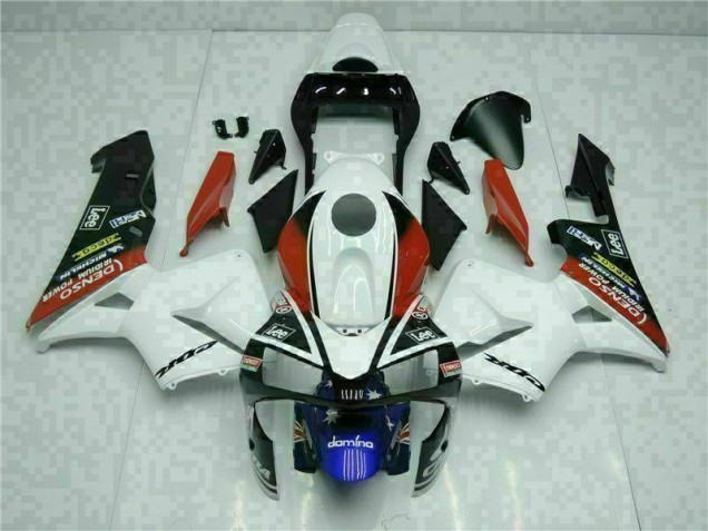Blanc Bleu Carénage Moto Honda CBR 600 RR 03-04