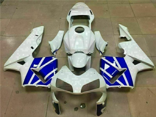 Blanc Bleu Carénages Moto Honda CBR 600 RR 03-04 Blanc Bleu Carénages Moto Honda CBR 600 RR 03-04