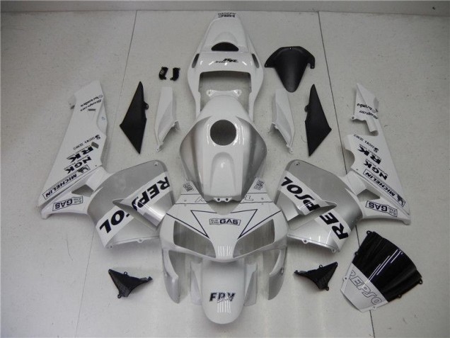 Argent Blanc Noir Repsol Carénage Moto Honda CBR 600 RR 03-04