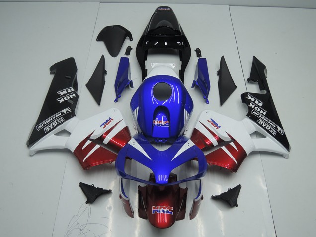 Dark Rouge Bleu Carénage Moto Honda CBR 600 RR 03-04 Dark Rouge Bleu Carénage Moto Honda CBR 600 RR 03-04