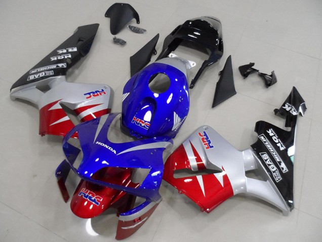 Rouge Argent Bleu Carénage Moto Honda CBR 600 RR 03-04
