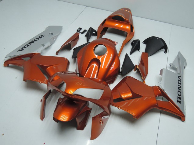 Orange Argent Carénage Moto Honda CBR 600 RR 03-04 Orange Argent Carénage Moto Honda CBR 600 RR 03-04